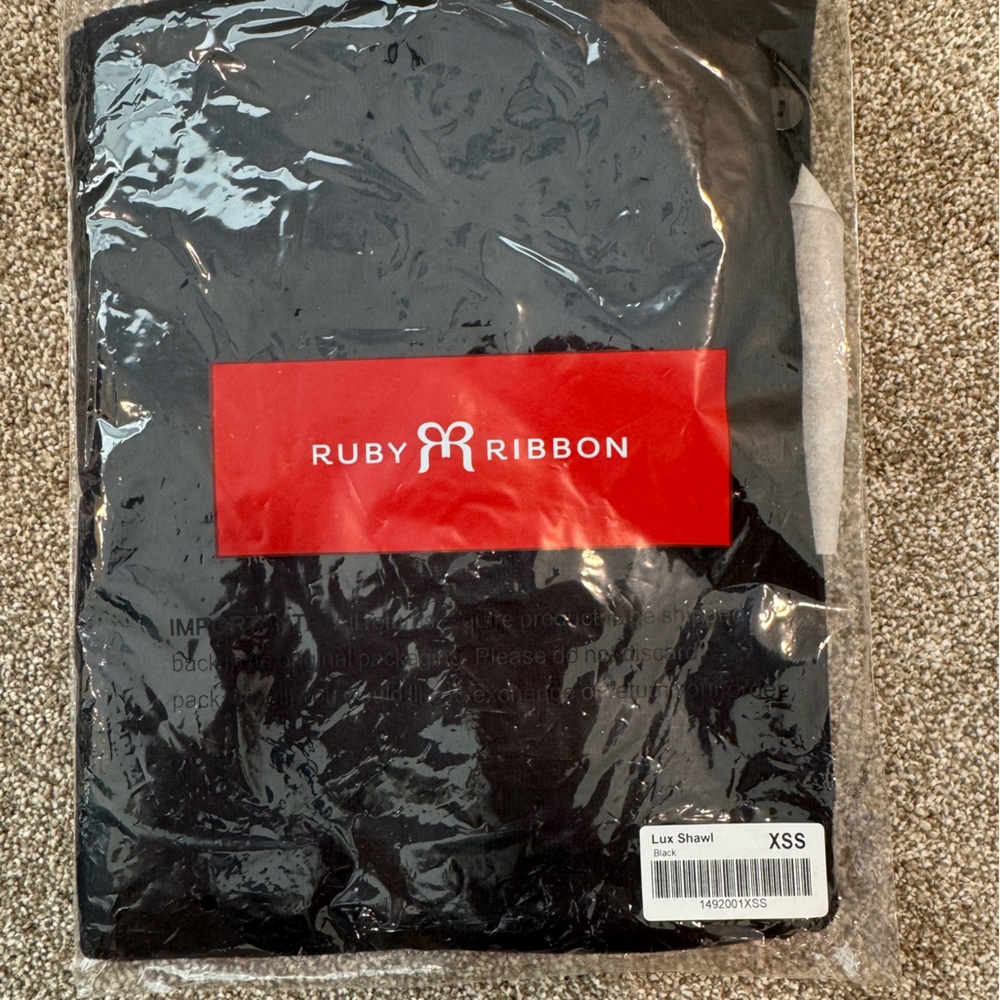 Ruby Ribbon Lux Shawl - Picture 4 of 5